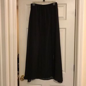 Sheer maxi skirt
